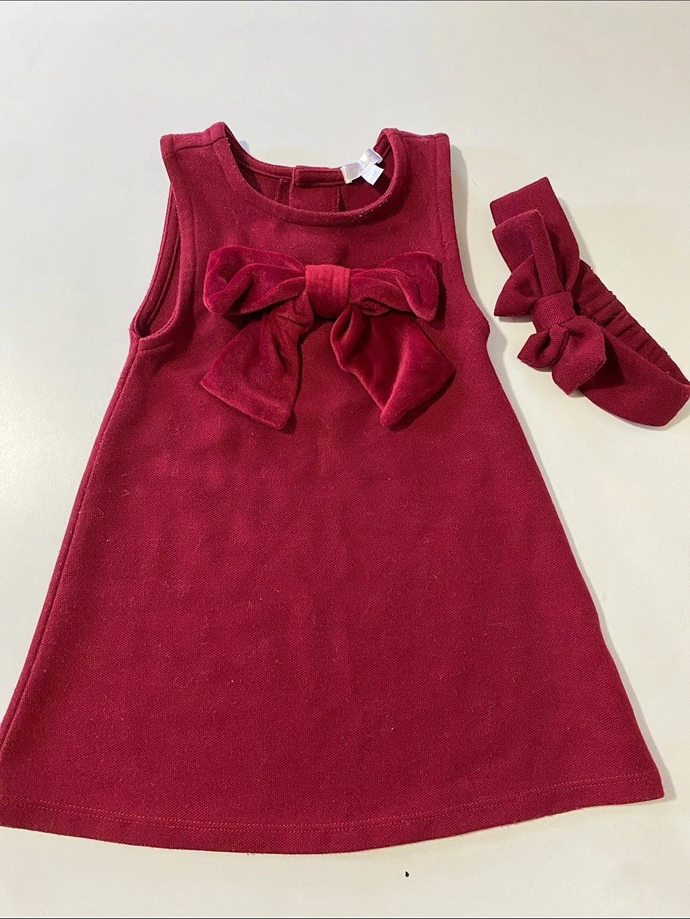 Tamari Baby Red Bow Dress 24M